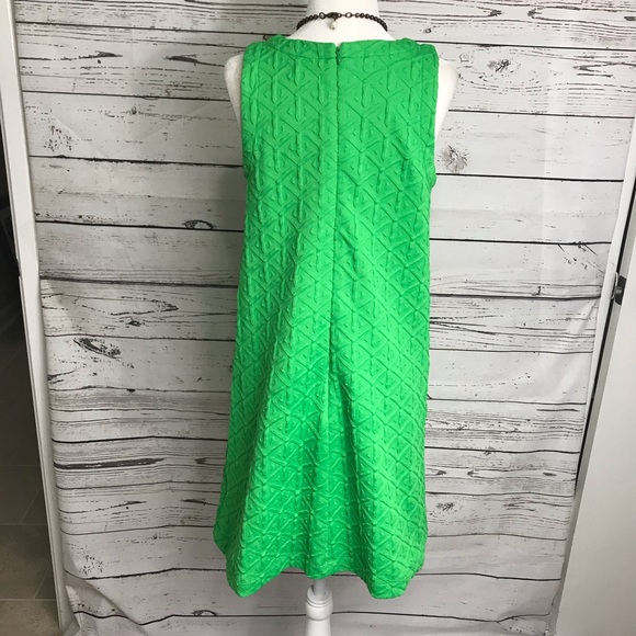 Crown and Ivy Green Embossed Fabric Sleeveless Dress - XS - Picture 6 of 8